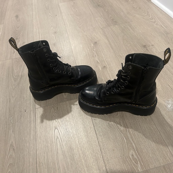 Doc Martens Black Jadon Platform Boots - Picture 4 of 4